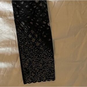 🍋LULULEMON🍋 Tights Stuff Tights Black Patterned Conpression Leggings